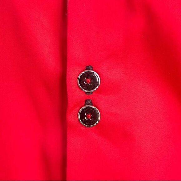 Anton Alexander Bright Red With Black French Cuff Dress Shirt Button Up Size M - Picture 10 of 13